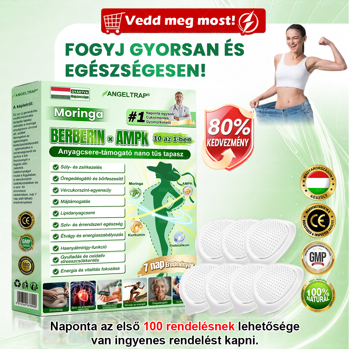 ANGELTRAP® 𝗠𝗼𝗿𝗶𝗻𝗴𝗮 × 𝗕𝗲𝗿𝗯𝗲𝗿𝗶𝗻𝗲 × 𝗔𝗠𝗣𝗞 𝟭𝟬-𝗶𝗻-𝟭 𝗠𝗲𝘁𝗮𝗯𝗼𝗹𝗶𝗰 𝗦𝘂𝗽𝗽𝗼𝗿𝘁 𝗡𝗮𝗻𝗼 𝗠𝗶𝗰𝗿𝗼𝗻𝗲𝗲𝗱𝗹𝗲 𝗣𝗮𝘁𝗰𝗵 🇭🇺 (𝐍𝐚𝐩𝐨𝐧𝐭𝐚 𝐜𝐬𝐚𝐤 𝐞𝐠𝐲𝐬𝐳𝐞𝐫, 𝐥𝐚́𝐭𝐡𝐚𝐭𝐨́ 𝐯𝐚́𝐥𝐭𝐨𝐳𝐚́𝐬𝐨𝐤 𝐦𝐚́𝐫 𝟕 𝐧𝐚𝐩 𝐚𝐥𝐚𝐭𝐭)  ✅ 𝐄𝐥𝐡𝐢́𝐳𝐚́𝐬𝐫𝐚,  𝐜𝐮𝐤𝐨𝐫𝐛𝐞𝐭𝐞𝐠𝐬𝐞́𝐠𝐫𝐞, 𝐚𝐥𝐯𝐚́𝐬𝐢 𝐚𝐩𝐧𝐨𝐞́𝐫𝐚, 𝐢́𝐳𝐮̈𝐥𝐞𝐭𝐢 𝐩𝐫𝐨𝐛𝐥𝐞́𝐦𝐚́𝐤𝐫𝐚 𝐞́𝐬 𝐦𝐞́𝐠 𝐬𝐨𝐤 𝐦𝐚́𝐬𝐫𝐚